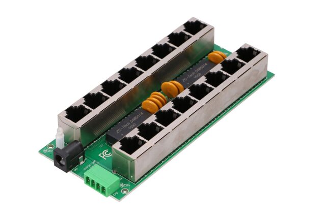 Extralink 8 Port | Gigabit PoE Injector | 8x 1000Mb/s RJ45, Mode B - imagine 7