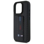 BMW BMHCP16XGSPCCK iPhone 16 Pro Max 6.9" black hardcase M Grip Stand Smooth and Carbon - imagine 6