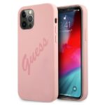 Guess GUHCP12LLSVSPI iPhone 12 Pro Max 6,7" pink hardcase Script Vintage