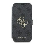 Guess GUBKP16S4GMGGR iPhone 16 6.1" black book 4G Metal Logo - imagine 3