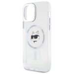 Karl Lagerfeld KLHMP12MHLSCHH iPhone 12  / 12 Pro 6.1" white hardcase IML Metal Choupette Head - imagine 6