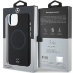 Mercedes MEHMP15S23SCMK iPhone 15 / 14 / 13 6.1" Black Hardcase Silicone Bicolor MagSafe - imagine 8