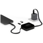 Cable Bazic GoCharge Loop 5in1 Lightning, USB-A, Micro USB 1m black - imagine 4