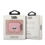 Karl Lagerfeld KLA3UKHGP AirPods 3 cover pink Glitter Karl`s Head - imagine 3