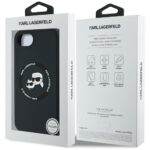 Case Karl Lagerfeld Silicone Karl&Choupette Heads MagSafe for iPhone 16e black - imagine 8