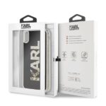 Karl Lagerfeld KLHCI65KAGBK iPhone Xs Max black Karl logo Glitter - imagine 7