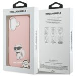 Karl Lagerfeld IML Aquarelle Choupette & Logo MagSafe Case for iPhone 17 Pink - imagine 8