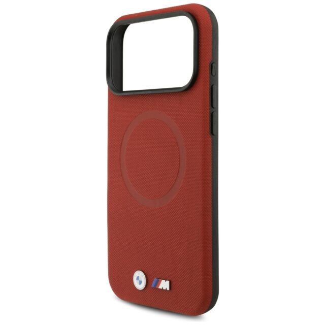 BMW M FW Metal Logo MagSafe Case for iPhone 17 Pro Max Red - imagine 6