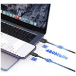 Cable USAMS KY Series US-SJ694 2.4A Lightning to USB-A 2m white - imagine 5