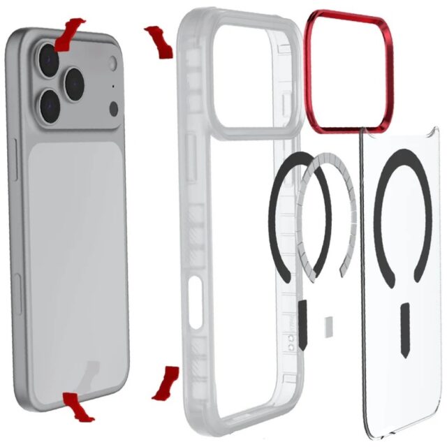 Etui Ghostek Covert MagSafe do iPhone 17  Pro Max przezroczysty - imagine 5