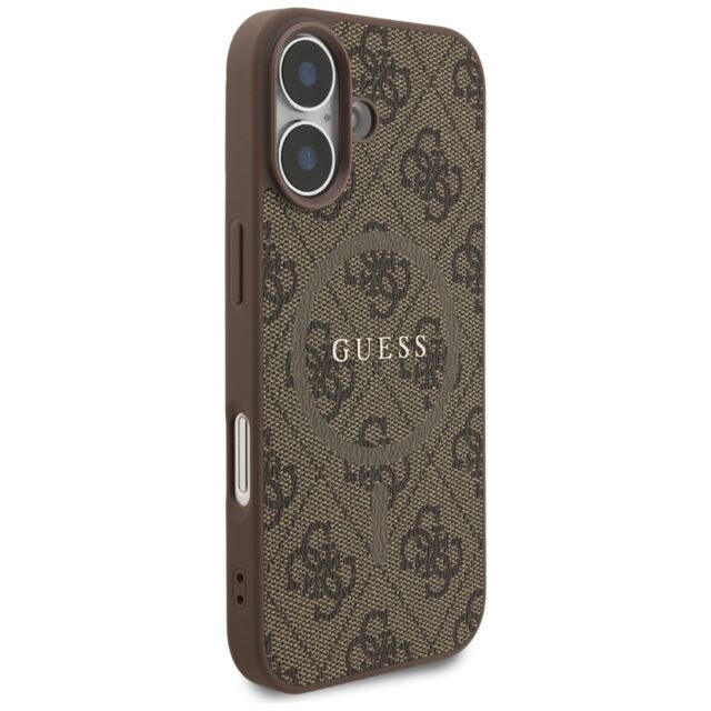 Guess 4G Ring Classic Logo MagSafe Case for iPhone 17 Brown - imagine 4