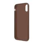 Guess GUHCPXG4GLBR iPhone X/Xs brown hard case 4G Stripe Collection - imagine 4