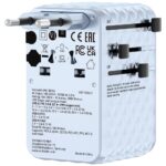 Verbatim Travel Adapter EU/UK/US GaN   2xUSB-C/2xUSB-A/1xUSB-C PD 100W blue 30192 - imagine 3