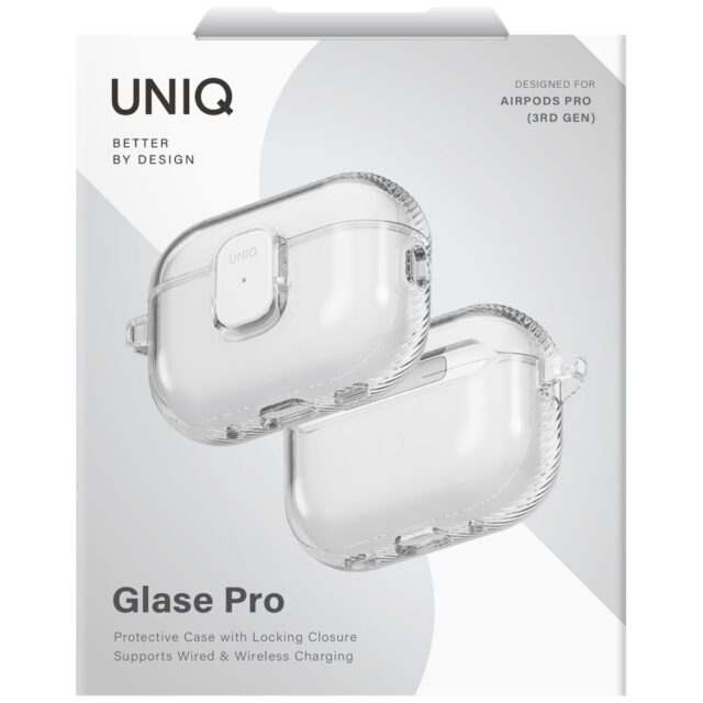 Case UNIQ Glase Pro for AirPods Pro 3     Lock Case transparent - imagine 6