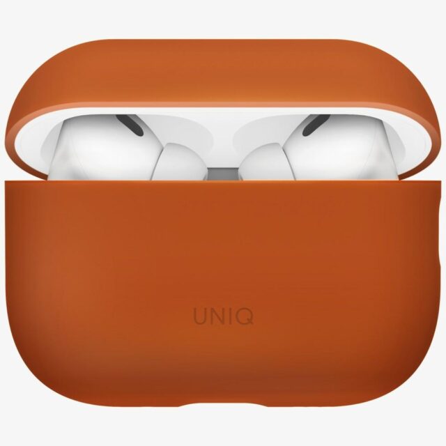 Case UNIQ Lino for AirPods Pro 3 gen      Silicone orange - imagine 3
