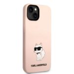 Karl Lagerfeld KLHCP14SSNCHBCP iPhone 14/ 15 / 13 6,1" hardcase pink Silicone Choupette - imagine 4