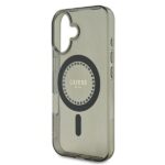 Guess GUHMP16MPFTDTEK iPhone 16 Plus 6.7" black hardcase IML Rhinestones MagSafe - imagine 6