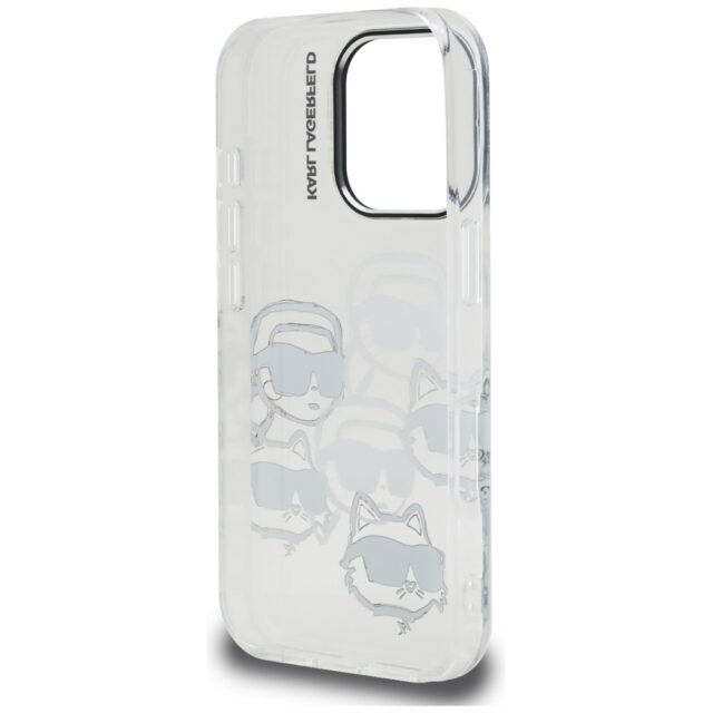 Case Karl Lagerfeld IML Multi K&C Head   Pattern for iPhone 16 Pro Max transparent - imagine 7