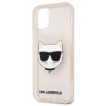 Karl Lagerfeld KLHCP12SCHTUGLGO iPhone 12 mini 5,4" gold hardcase Glitter Choupette - imagine 6