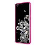 Guess GUHCS69LS4GFU S20 Ultra G988 fuchsia hard case Silicone 4G Tone On Tone - imagine 4