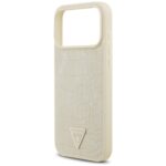 Guess Croco Triangle Logo MagSafe case for iPhone 17 Pro Max gold - imagine 6