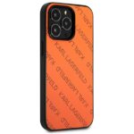 Karl Lagerfeld KLHCP13XPTLO iPhone 13 Pro Max 6,7" hardcase orange Perforated Allover - imagine 4