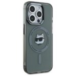 Karl Lagerfeld KLHMP15XHLSCHK iPhone 15 Pro Max 6.7" black hardcase IML Metal Choupette Head - imagine 2