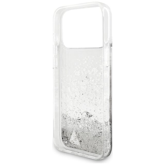 Guess Liq. Glitter Charms Case for iPhone 17 Pro Silver - imagine 7