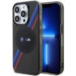 BMW BMHMP14XHDTK iPhone 14 Pro Max case 6.7" gray hardcase Tricolor Stripes MagSafe
