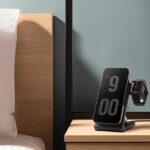 Energea MagTrio foldable charger induction 3-in-1 15W Fast Charging gray/gunmetal MagSafe - imagine 7