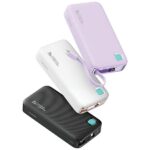 USAMS Powerbank with Retractable Cable USB-CRetractable 10000mAh PD 20W Fast Charge XY Series Purple - imagine 2
