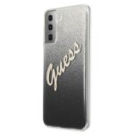 Guess GUHCS21MPCUGLSBK S21+ G996 black hardcase Glitter Gradient Script - imagine 2