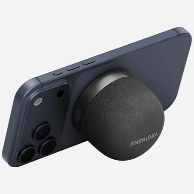 Bluetooth speakers Energea Magaudio Go Plus Qi MagSafe with strap graphite - imagine 3
