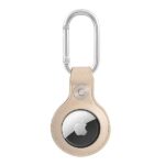 Guess GUATPSASRSD AirTag case beige Saffiano Vintage Script - imagine 2