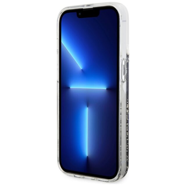 Guess GUHCP14LLCSGSGK iPhone 14 Pro 6.1" black hardcase Liquid Glitter Marble - imagine 5