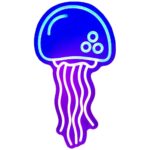 Neon Beline Light Jellyfish