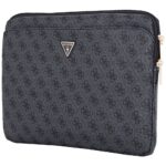 Bag Guess Sleeve 14" 4G Zipper Pocket Triangle Logo black - imagine 3