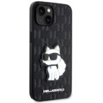 Karl Lagerfeld KLHCP14MSAKHPCK iPhone 14 Plus / 15 Plus 6.7" black Saffiano Monogram Choupette - imagine 4