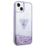 Guess GUHCP14MLFCTPU iPhone 14 Plus / 15 Plus 6.7" purple hardcase Liquid Glitter Palm Coll - imagine 4
