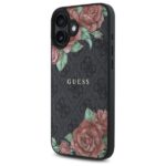 Guess GUHMP16SP4ROPEMCK iPhone 16 6.1" black hardcase 4G Flowers Print MagSafe - imagine 2