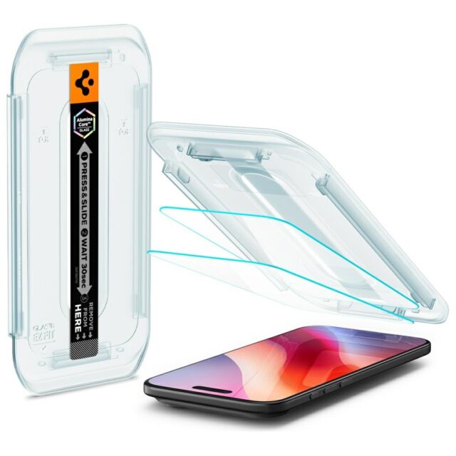 Spigen Glas.TR "EZ FIT" tempered glass for iPhone Air 2pcs clear - imagine 7