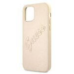 Guess GUHCP12LRSAVSLG iPhone 12 Pro Max 6,7" gold hardcase Saffiano Vintage Script - imagine 6