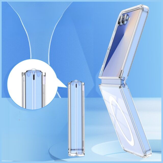 Case Beline Clear MagSafe for Samsung Galaxy Z Flip7 transparent - imagine 3