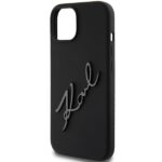 Karl Lagerfeld KLHCP15SSKSBMCK iPhone 15/ 14 / 13 6.1" black hardcase Silicone Karl Script - imagine 6