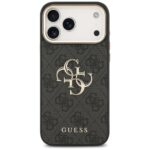 Case Guess 4G Big 4G Classic Logo for iPhone 17 Pro Max black gold - imagine 3
