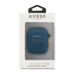 Guess GUACCSILGLBL AirPods cover blue Silicone Glitter - imagine 3