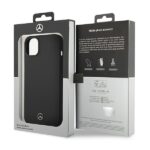 Mercedes MEHMP14SSILBK iPhone 14 / 15 / 13 6.1" Black Hardcase Silicone Line MagSafe - imagine 4