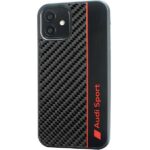 Audi Carbon Fiber Stripe iPhone 12 / 12 Pro 6.1" black hardcase AUS-TPUPCIP12P-R8/D1-BK - imagine 2