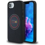 Case Red Bull Meshed Logo and Red Ring   MagSafe for iPhone 16e navy blue