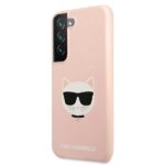 Karl Lagerfeld KLHCS22MSLCHPI S22+ S906hardcase  pink Silicone Choupette Head - imagine 2